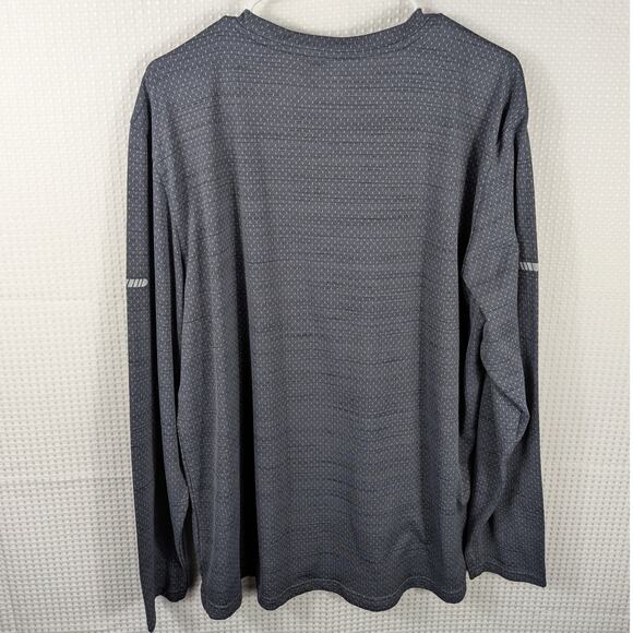 BCG XL Gray Long Sleeve Performance Shirt Mens Moisture Wicking Athletic Top - Picture 4 of 4